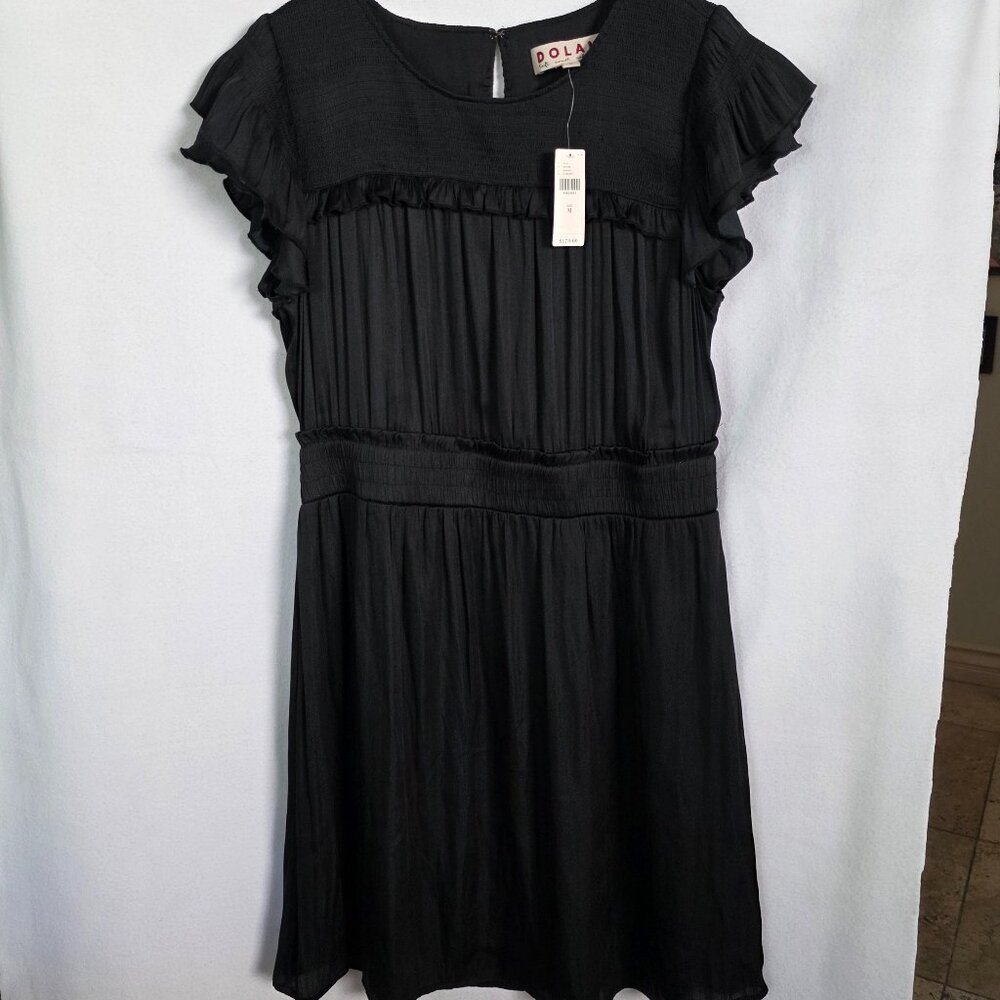NWT Anthropologie Dolan Black Dress size Medium